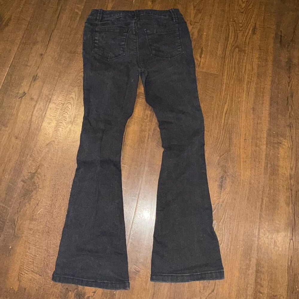 Squeeze Girls Black Flare Jeans – Size 8 - Picture 5 of 5